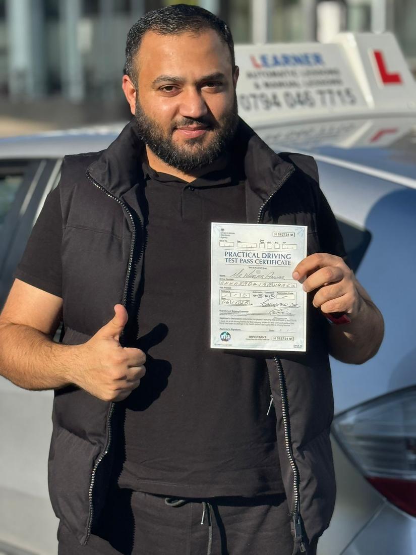 Student who passed with Murad Driving School