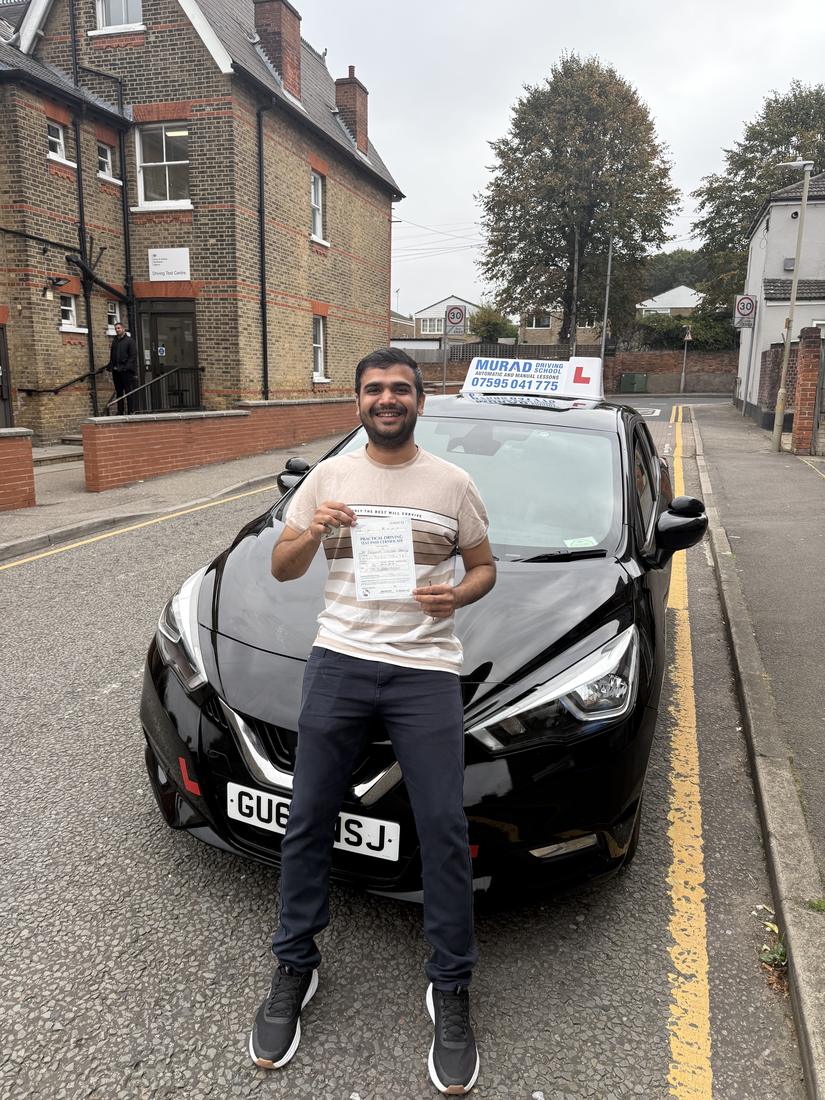 Student who passed with Murad Driving School