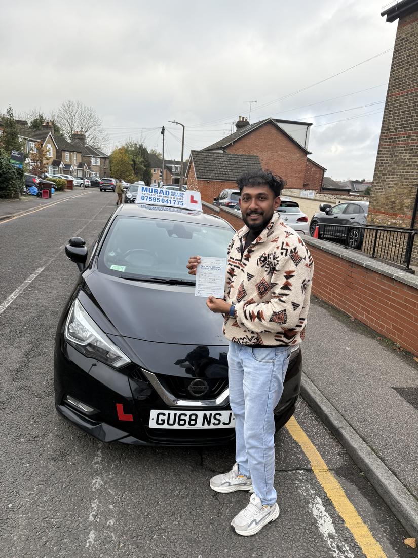 Student who passed with Murad Driving School