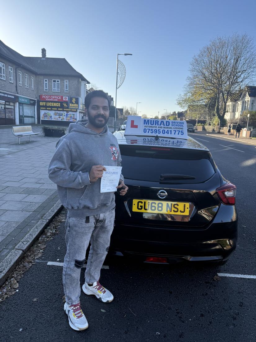 Student who passed with Murad Driving School