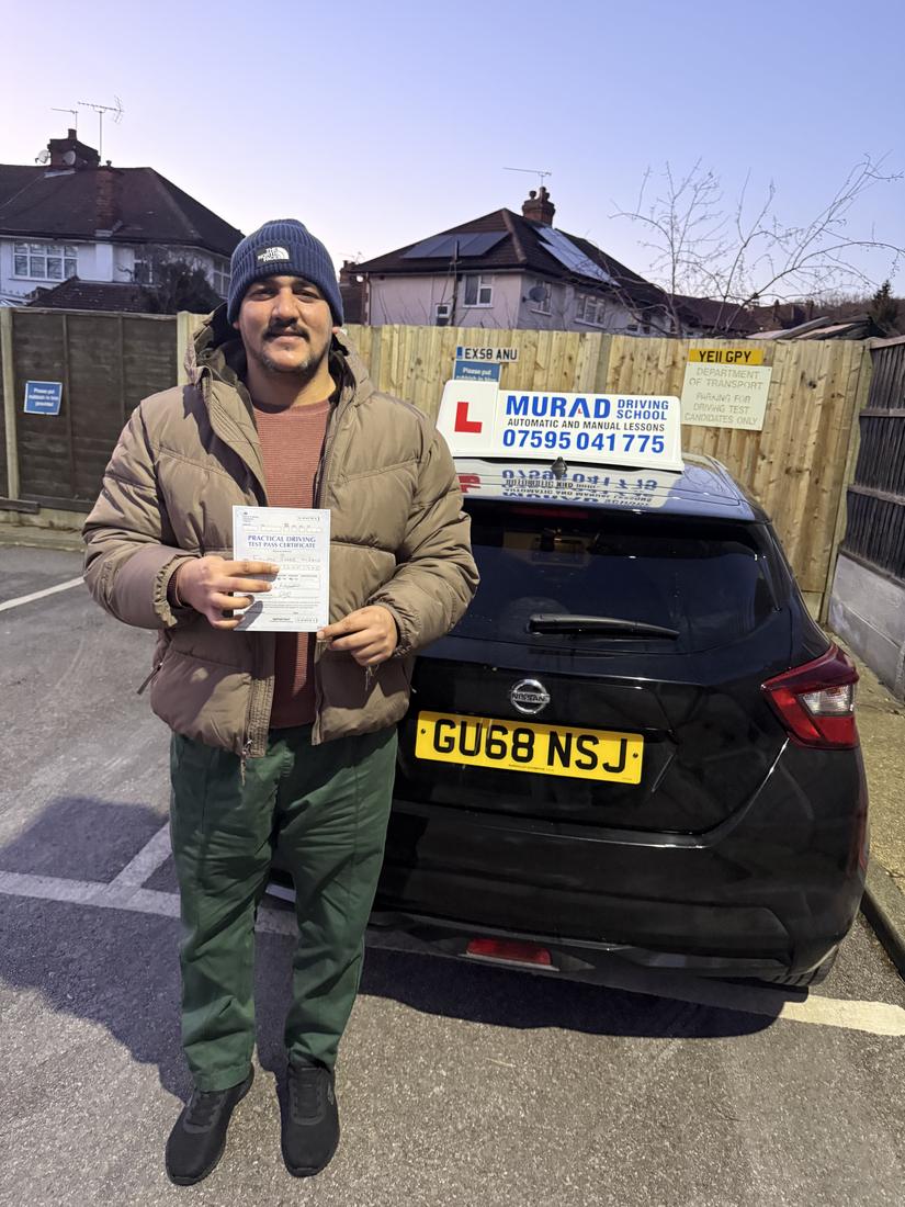 Student who passed with Murad Driving School