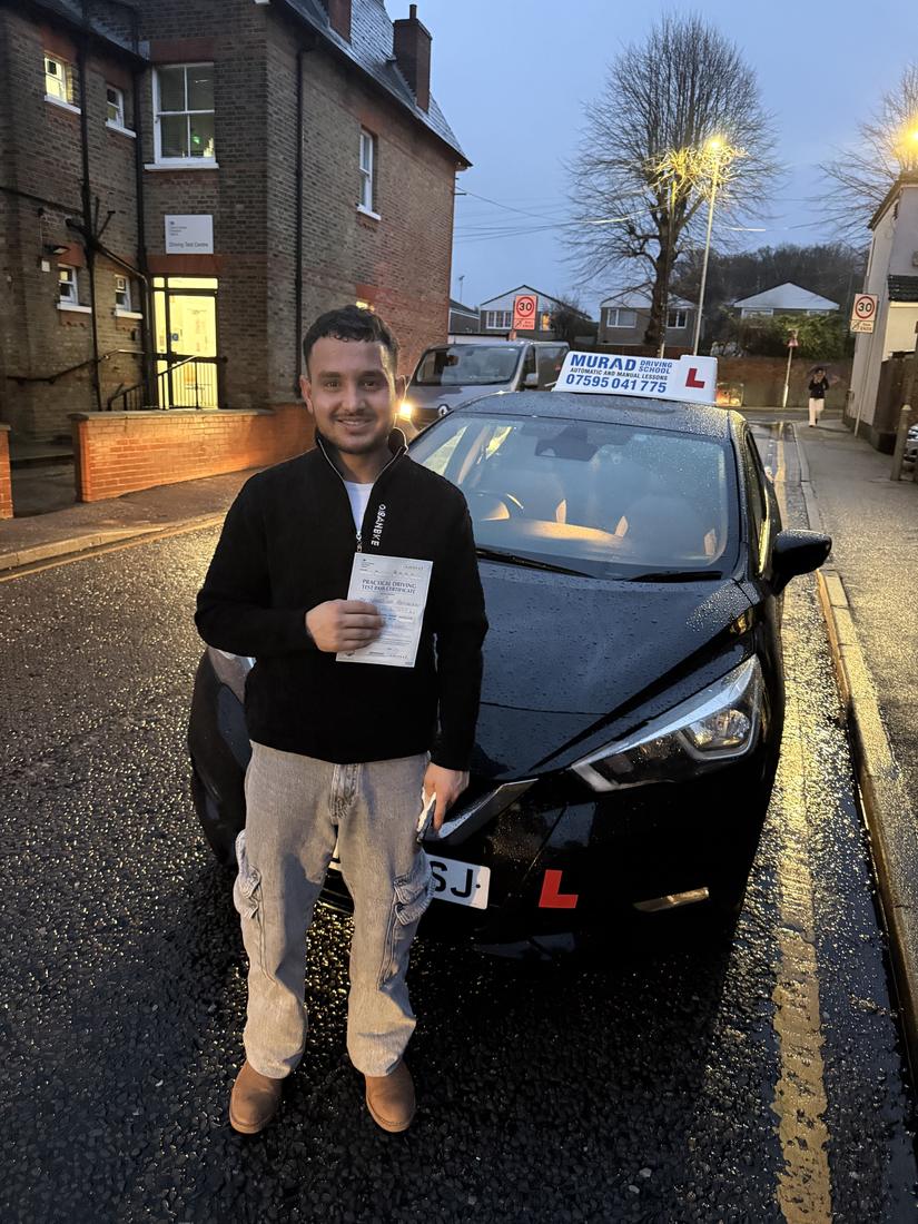 Student who passed with Murad Driving School