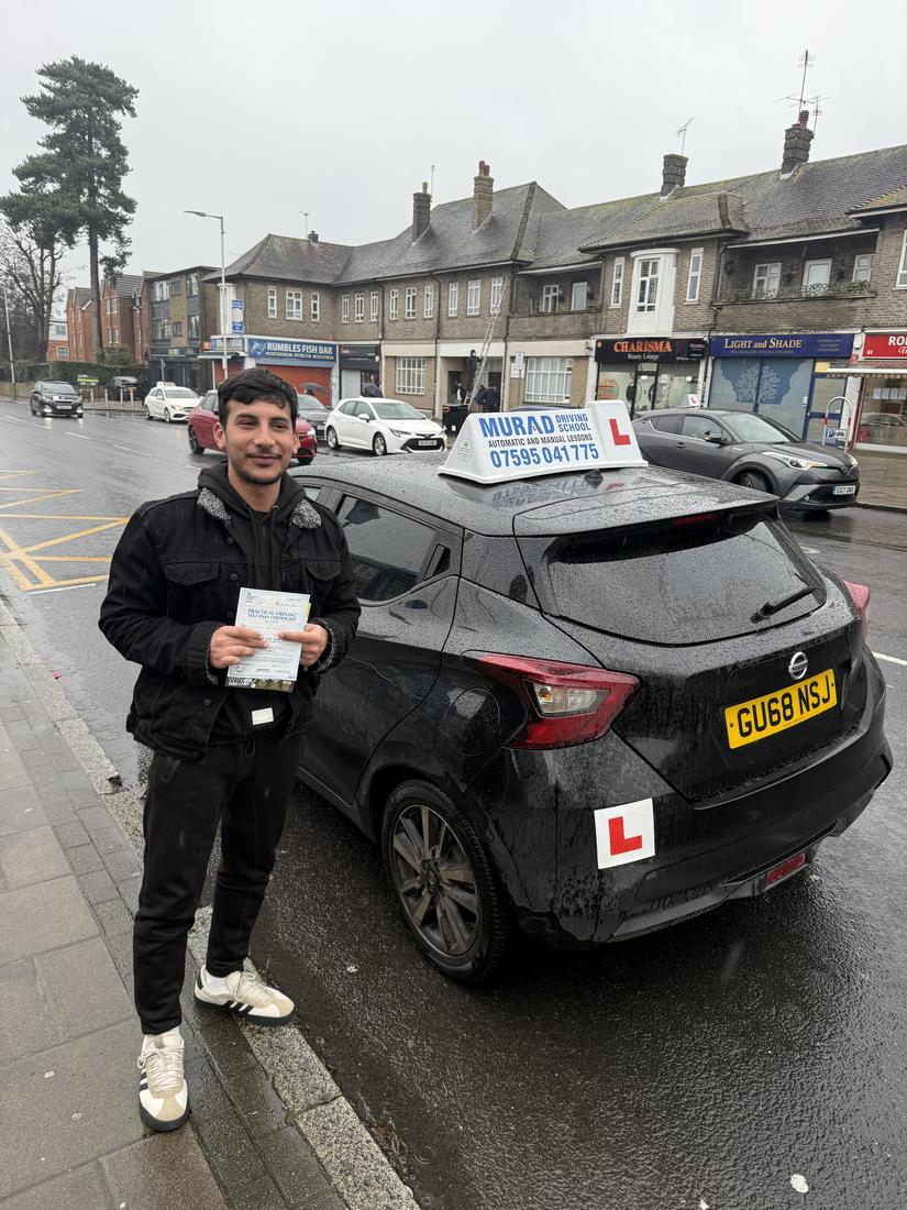 Student who passed with Murad Driving School